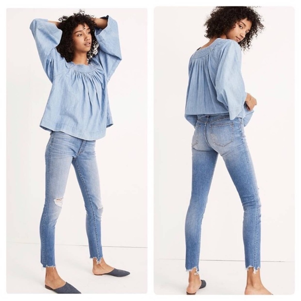 - Madewell high-rise skinny “14”